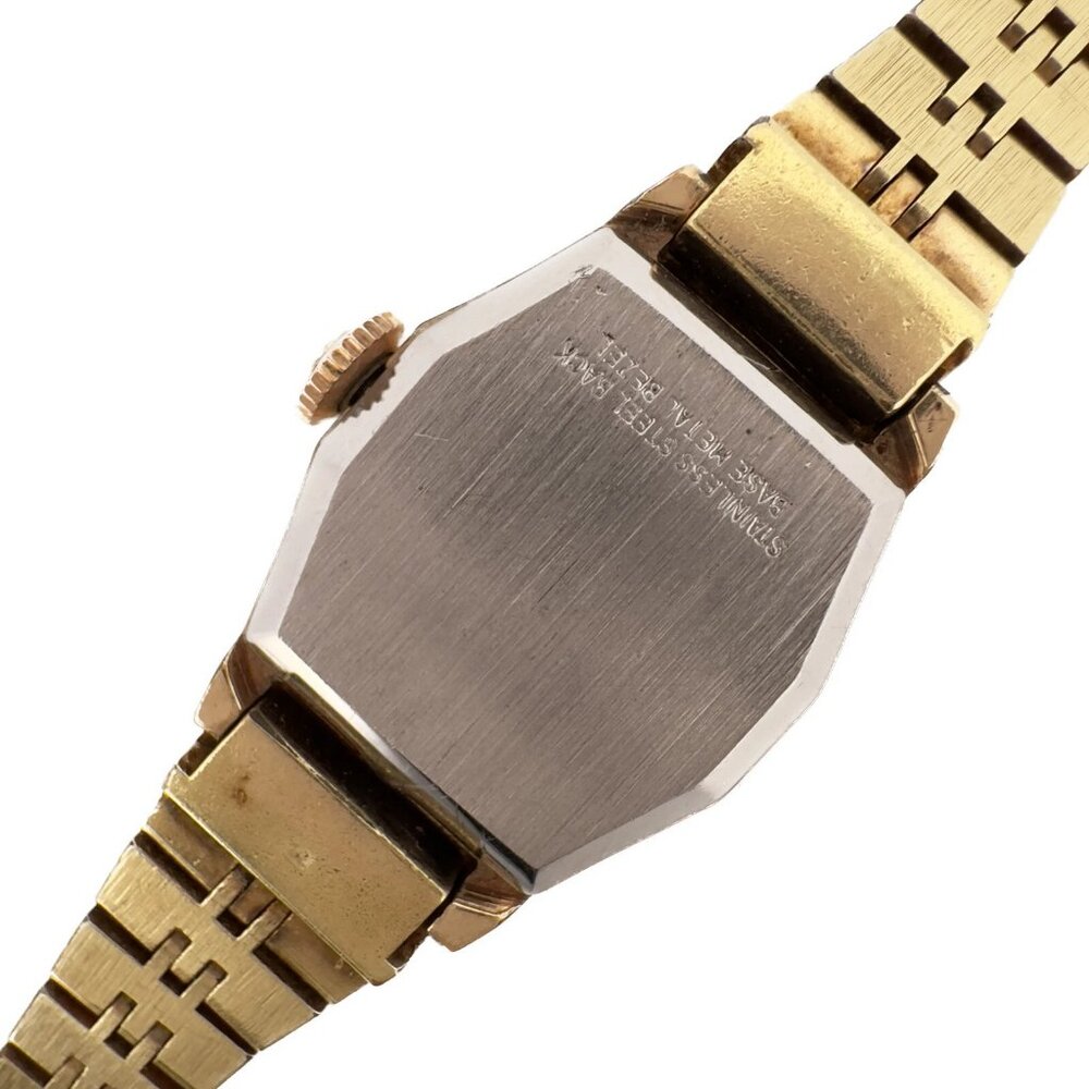 Vintage Wittnauer Bark Style Ladies Mechanical Wristwatch 5K w Hour Glass Dial - Picture 7 of 10